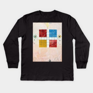 High Resolution Hilma af Klint Group Iv No 10 Old Age 1907 Kids Long Sleeve T-Shirt